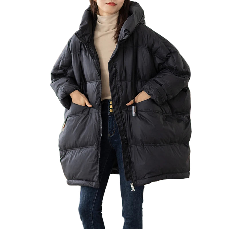 Dames Winter Parka Met Capuchon Casual Losse Pasvorm 0