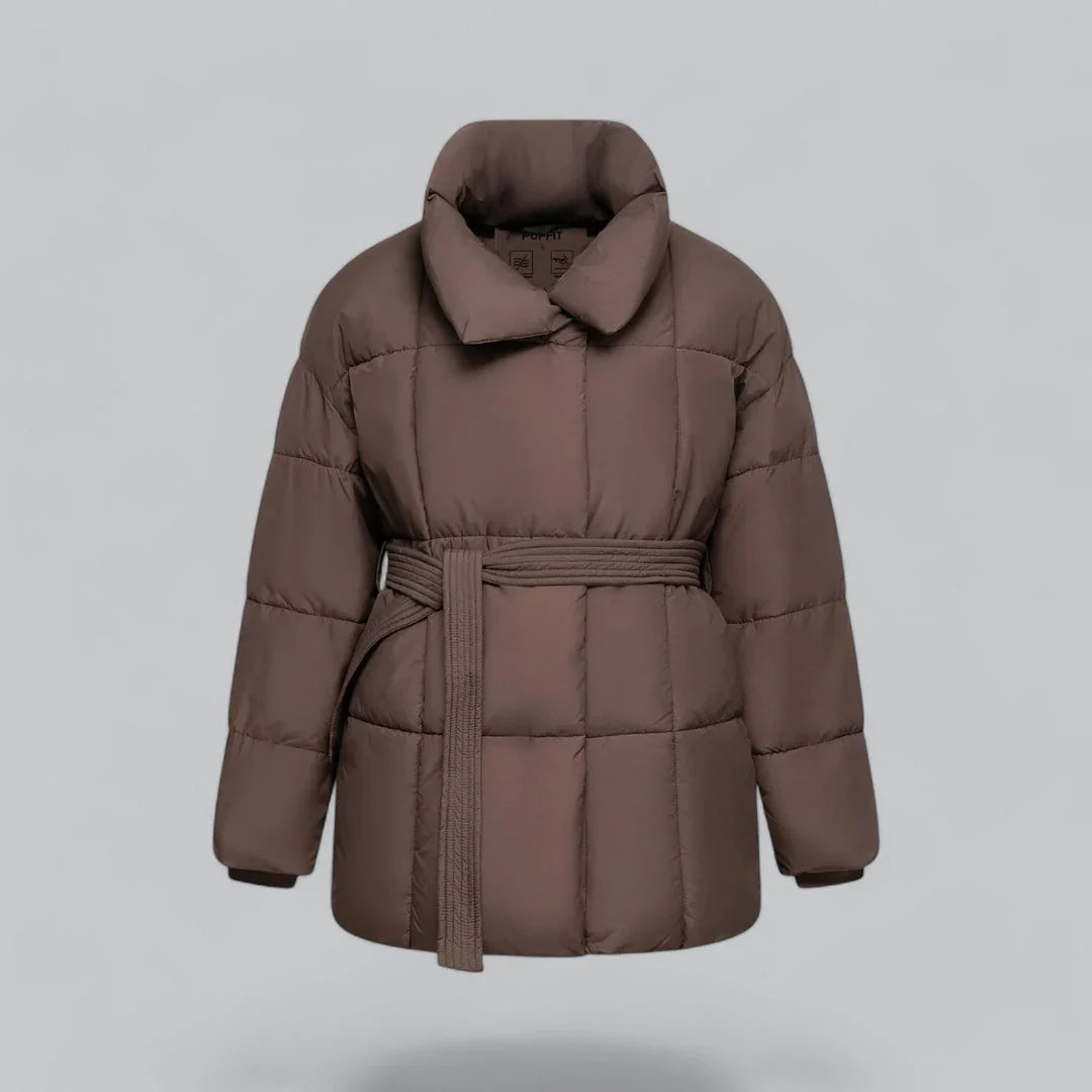 Dames Winterjack Met Riemstijl 5