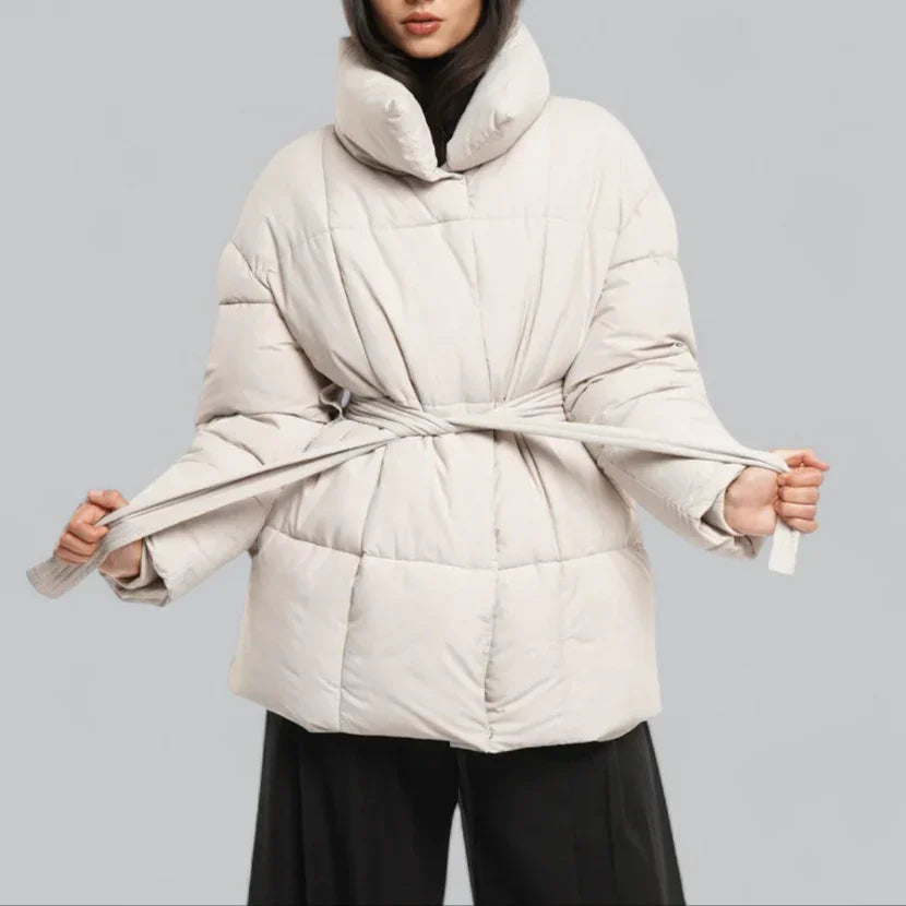 Dames Winterjack Met Riemstijl 6