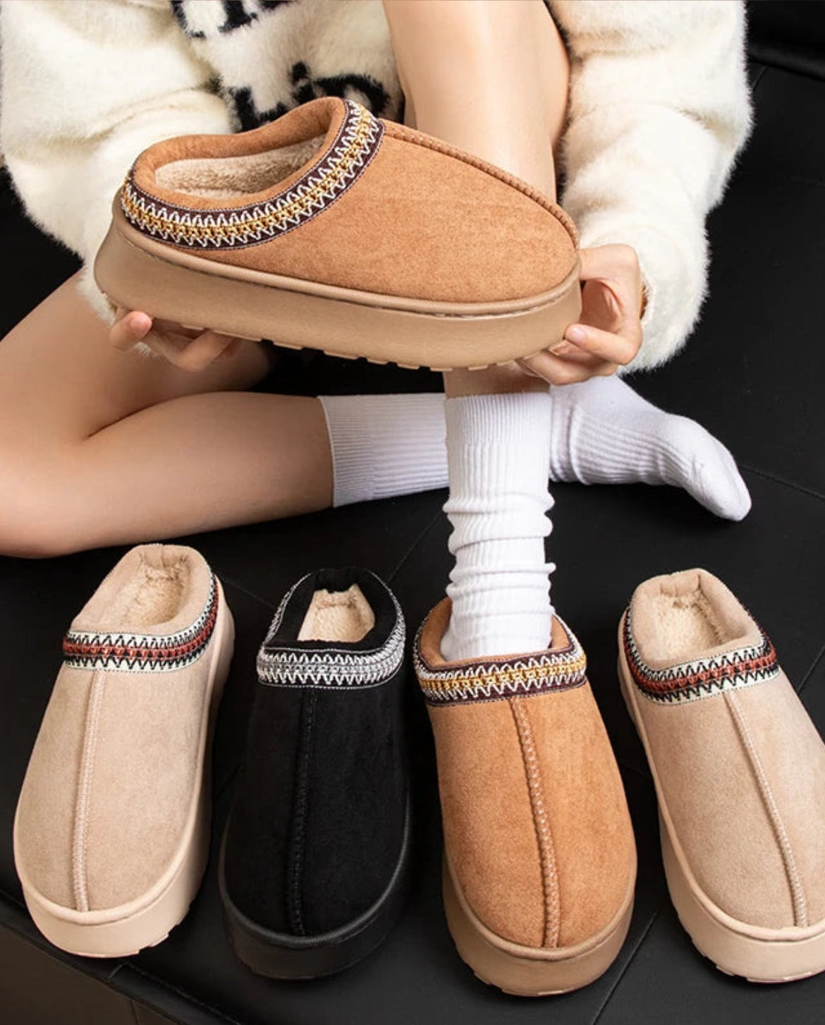 Dames Winterpantoffels Comfortabel 3