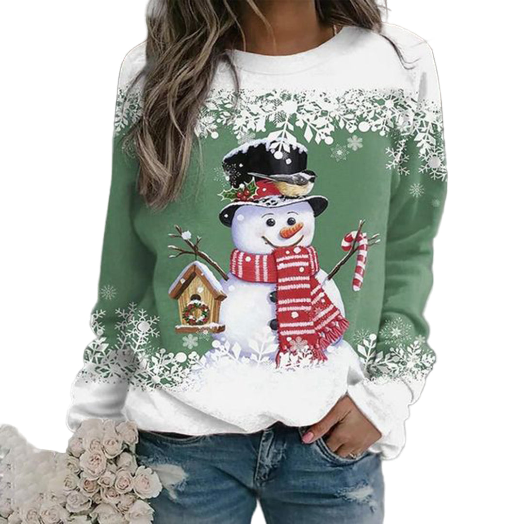 Dames Wintertrui Ronde Hals Stijlvol 0