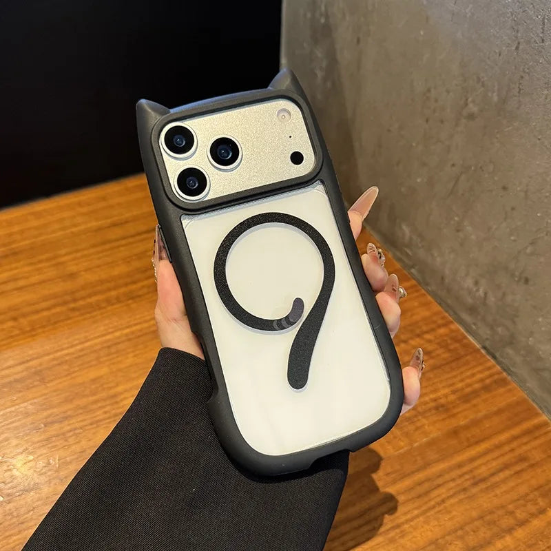 Dames iPhone Hoesje met Kat Oren en MagSafe Compatibiliteit voor iPhone 11, 12, 13, 14 7