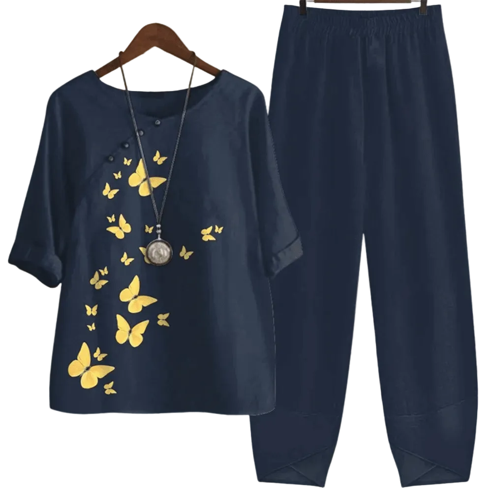 Dames loungewear | Comfortabele pasvorm | Tweedelig setje | Tijdloze snit 0