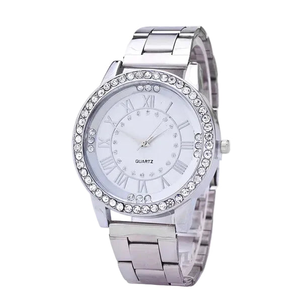 Dameshorloge met Diamanten Wijzerplaat 0