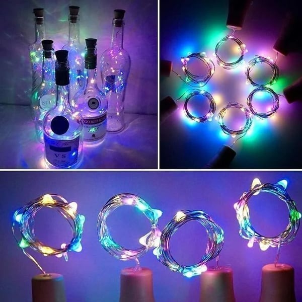 Decoratief LED Fleslampje met Flexibel Zilverdraad voor Huis en Tuin 0