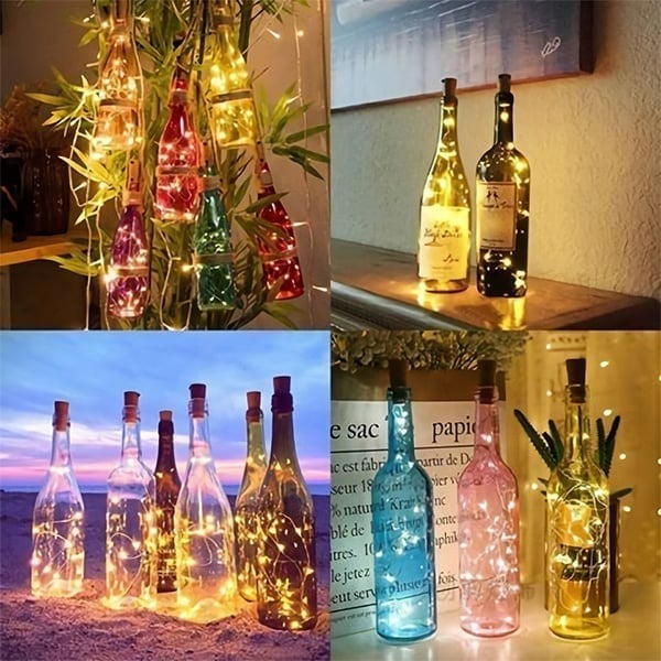 Decoratief LED Fleslampje met Flexibel Zilverdraad voor Huis en Tuin 4