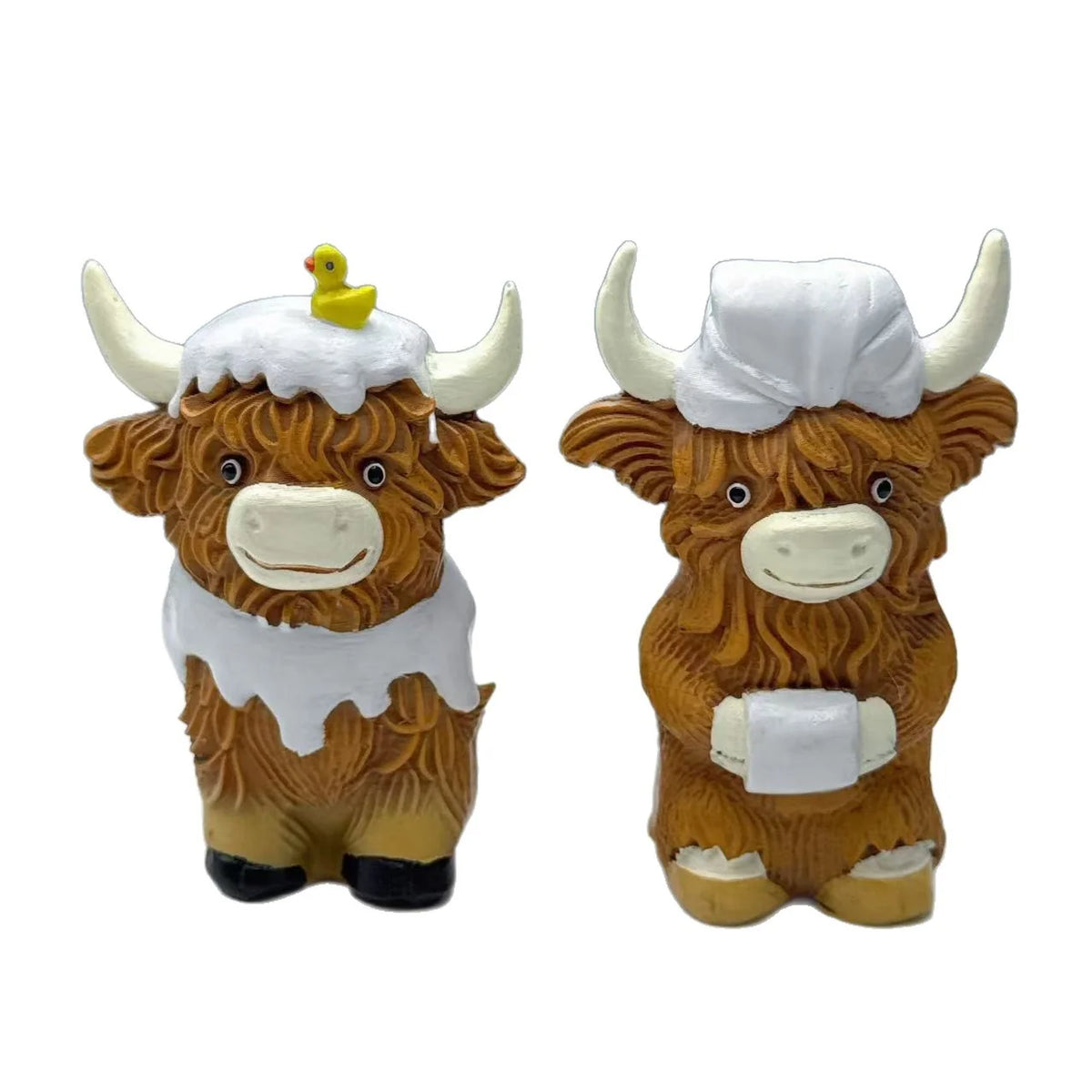 Decoratief Schotse Hooglandrundveefiguur Speels Design 5