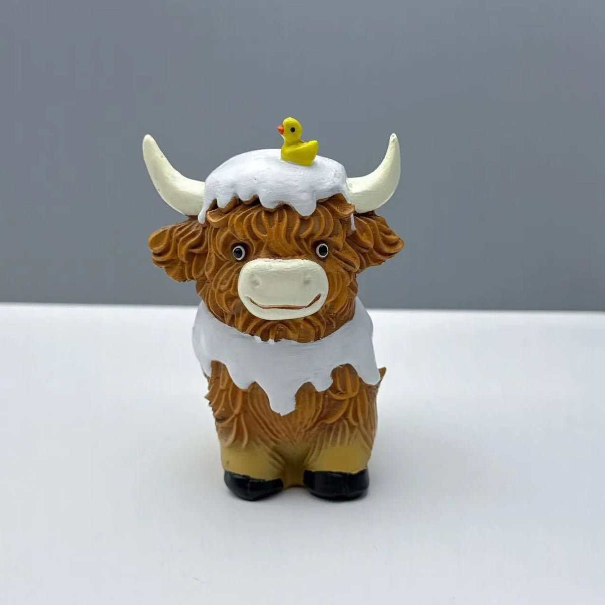 Decoratief Schotse Hooglandrundveefiguur Speels Design 6