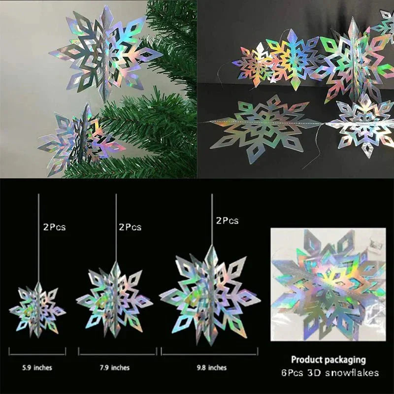 Decoratieve 3D Sneeuwvlokken voor Winterse Feesten 2