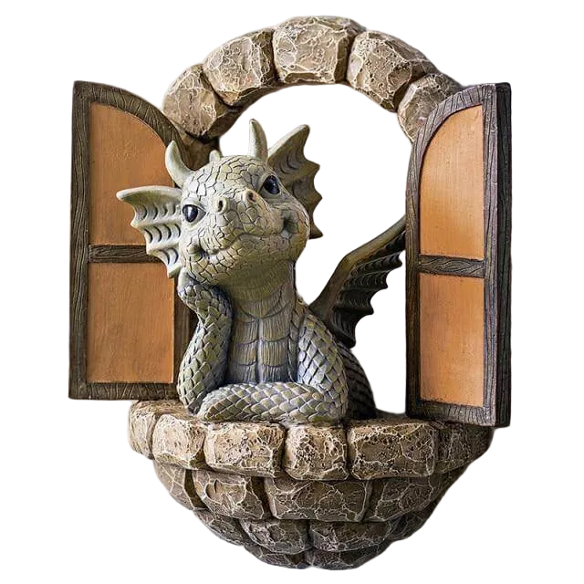 Decoratieve Dragon Muursculptuur voor Binnenplaats
