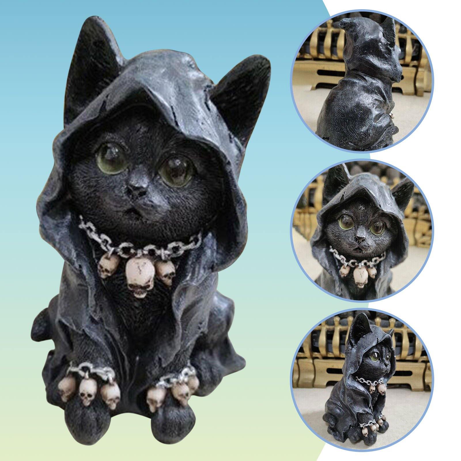 Decoratieve Kat Standbeeld voor Halloween 4