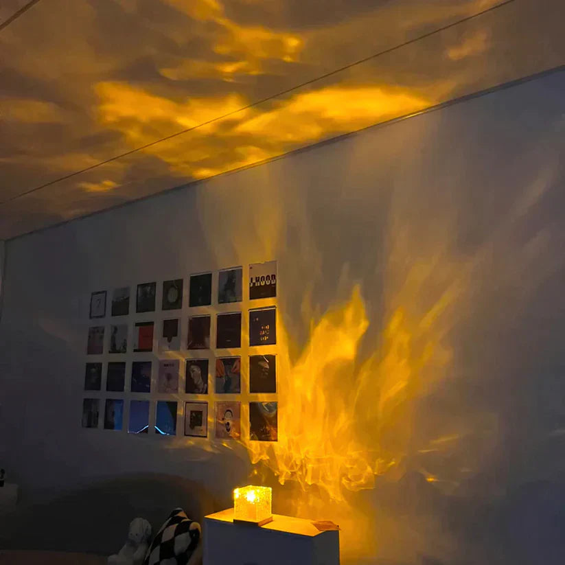 Decoratieve Lamp met Watergolven en Kleuren 2