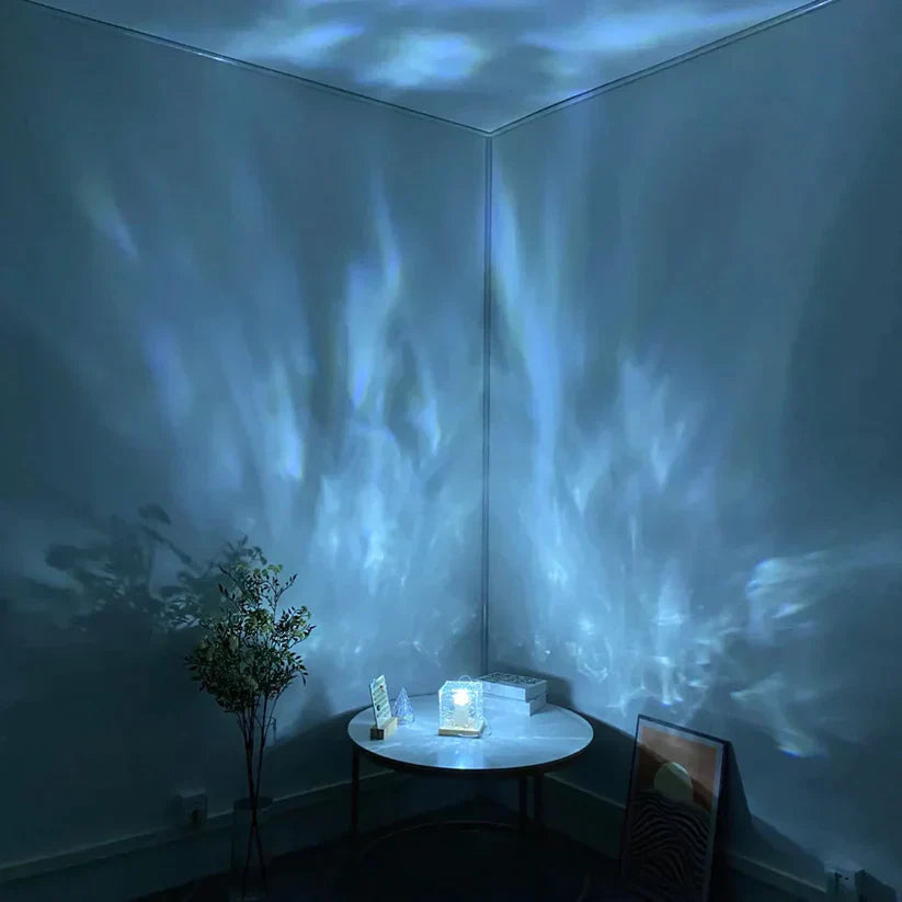 Decoratieve Lamp met Watergolven en Kleuren 4