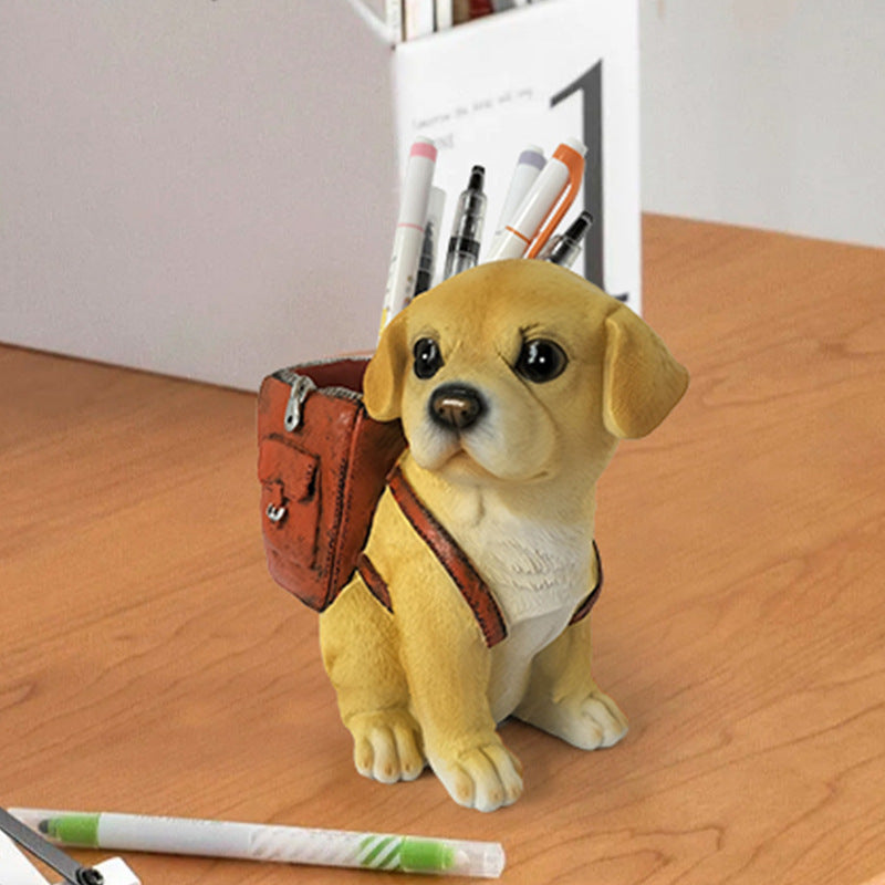 Decoratieve Puppy Pennenhouder Bureau-organizer 2