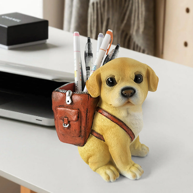 Decoratieve Puppy Pennenhouder Bureau-organizer 3