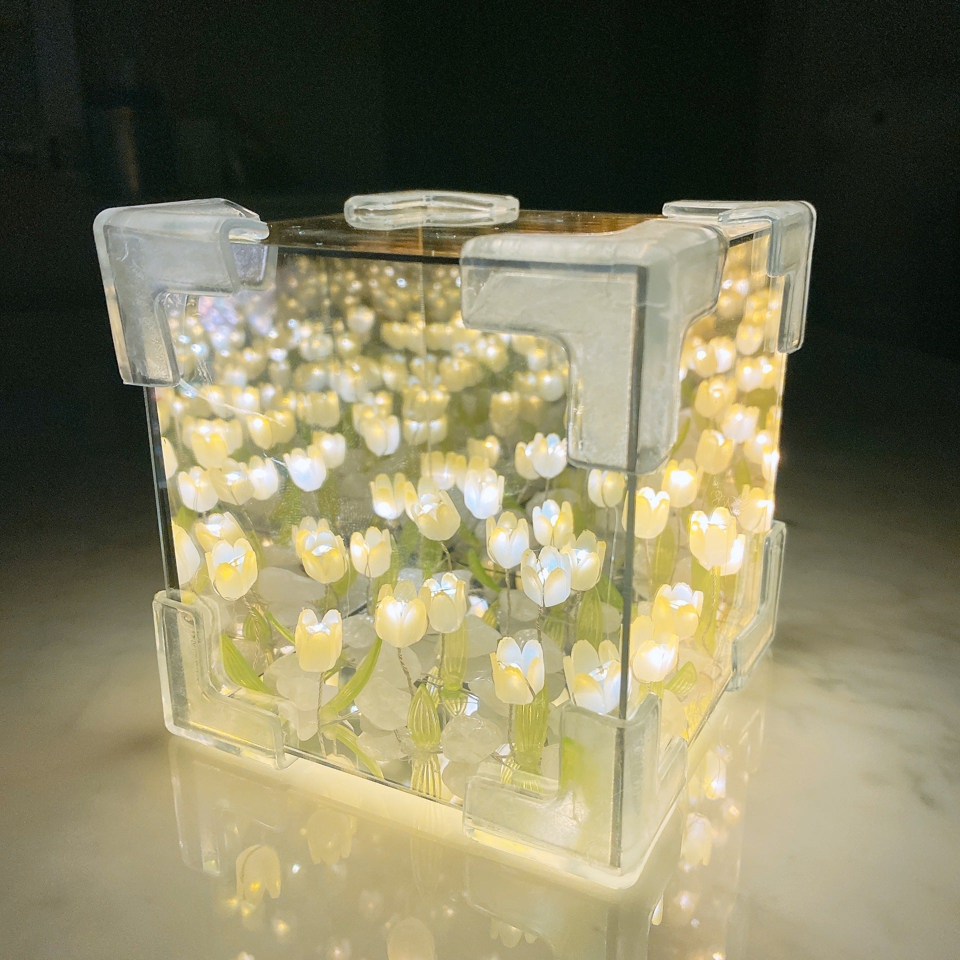 Decoratieve Spiegel met Tulpenlicht 5