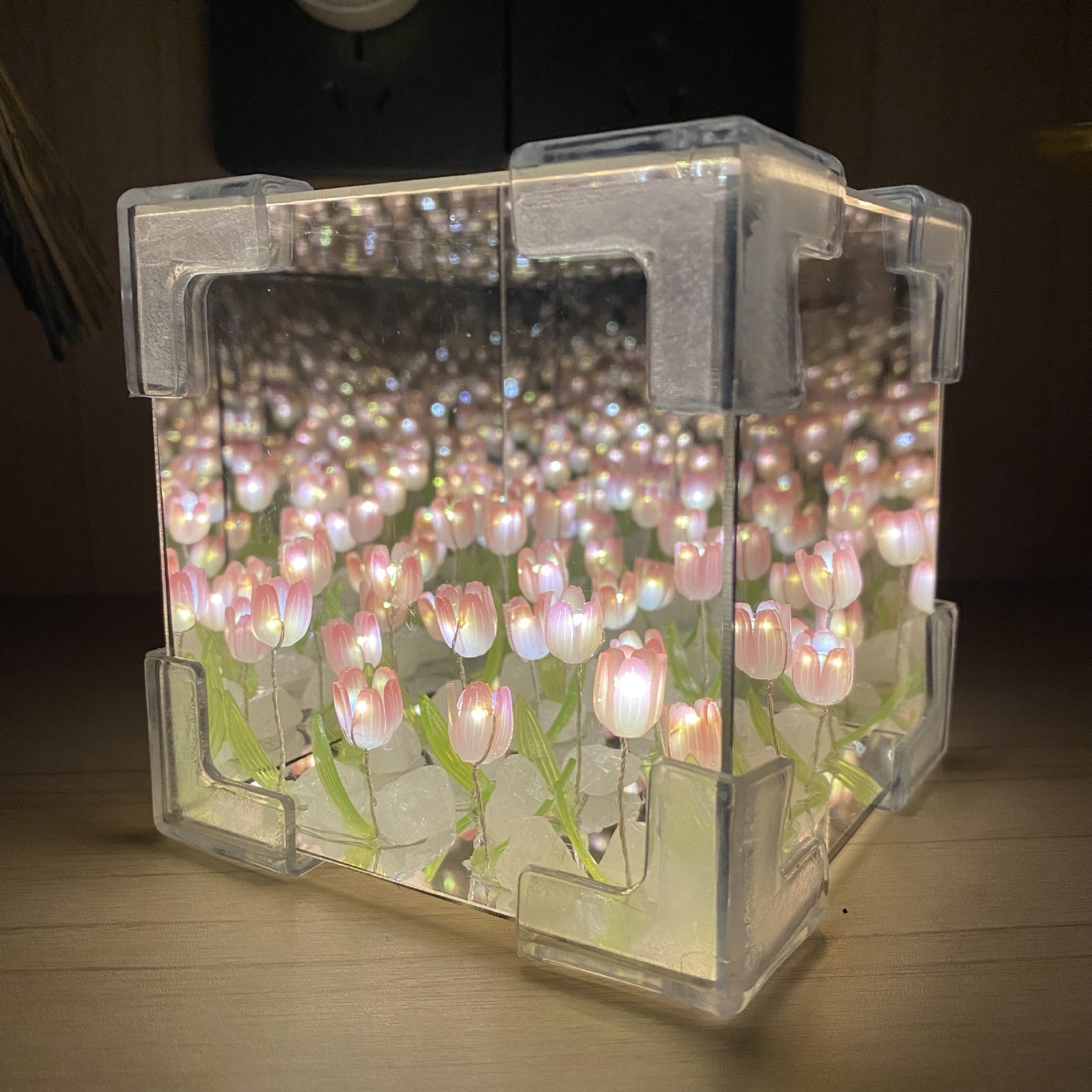 Decoratieve Spiegel met Tulpenlicht 7