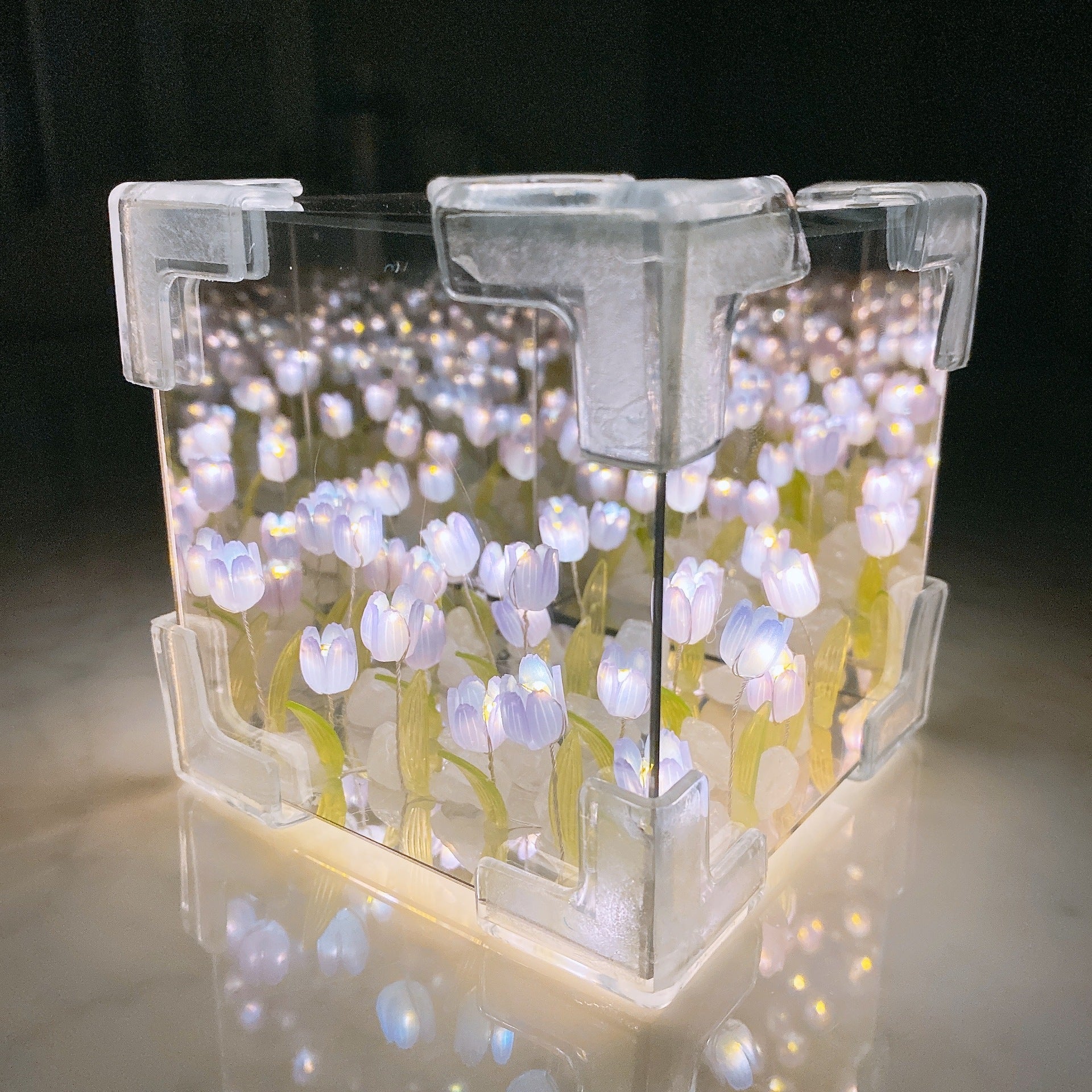 Decoratieve Spiegel met Tulpenlicht 8