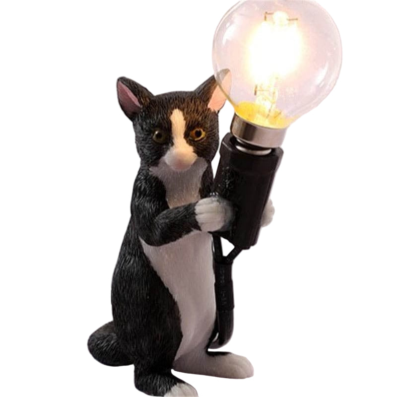 Decoratieve Tafellamp Met Kattenbeeldje Voor Nachtkastje 0