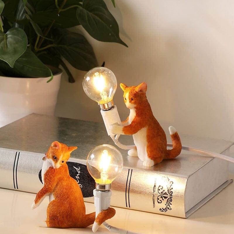 Decoratieve Tafellamp Met Kattenbeeldje Voor Nachtkastje 3