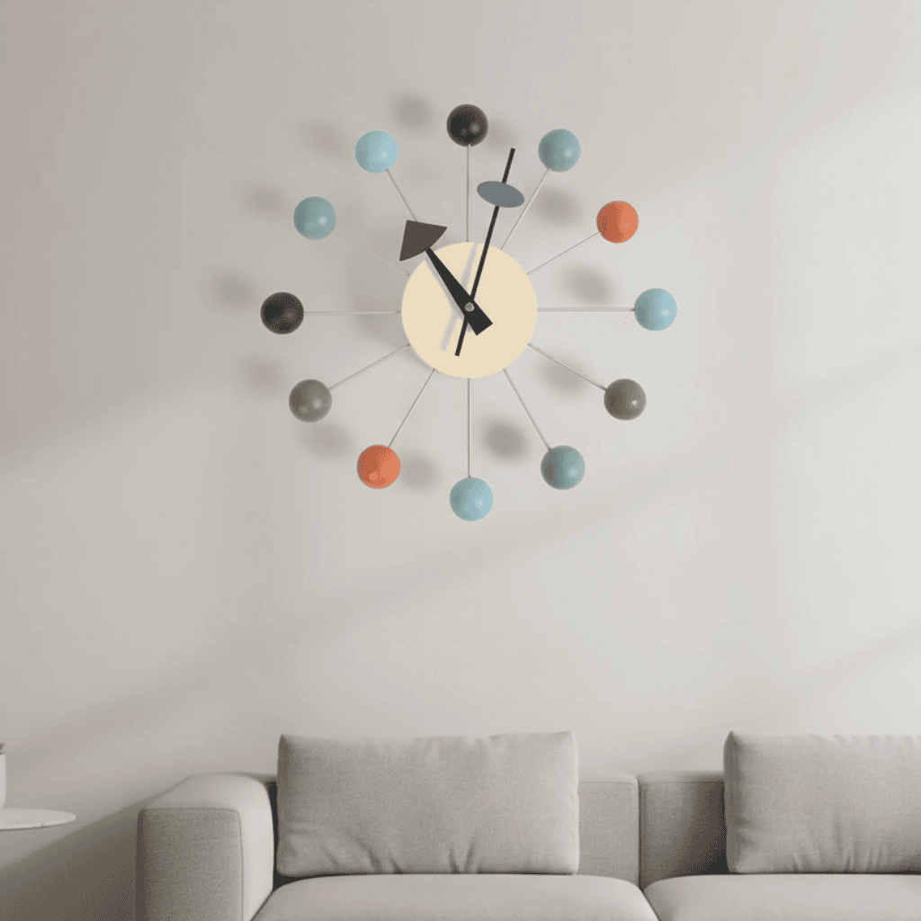 Decoratieve Wandklok Met Metalen Design 32 cm 0