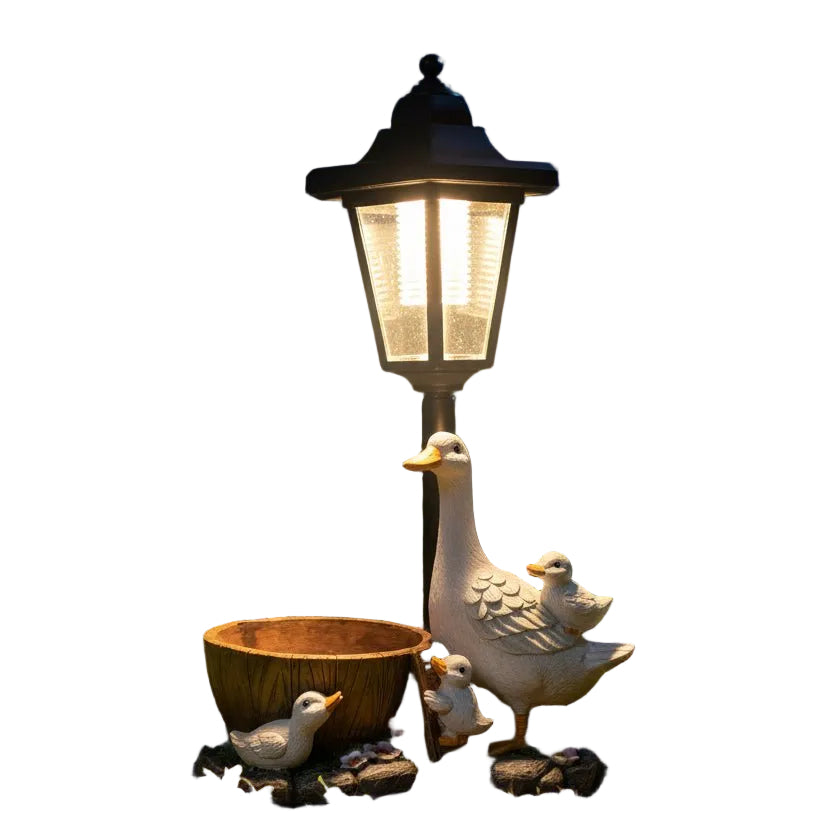 Decoratieve Zonne-Eend Tuinaccessoire met Sfeerverlichting 0