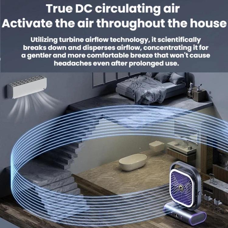 Desktop Mini Ventilator USB Wandmodel Stille Luchtstroom 4