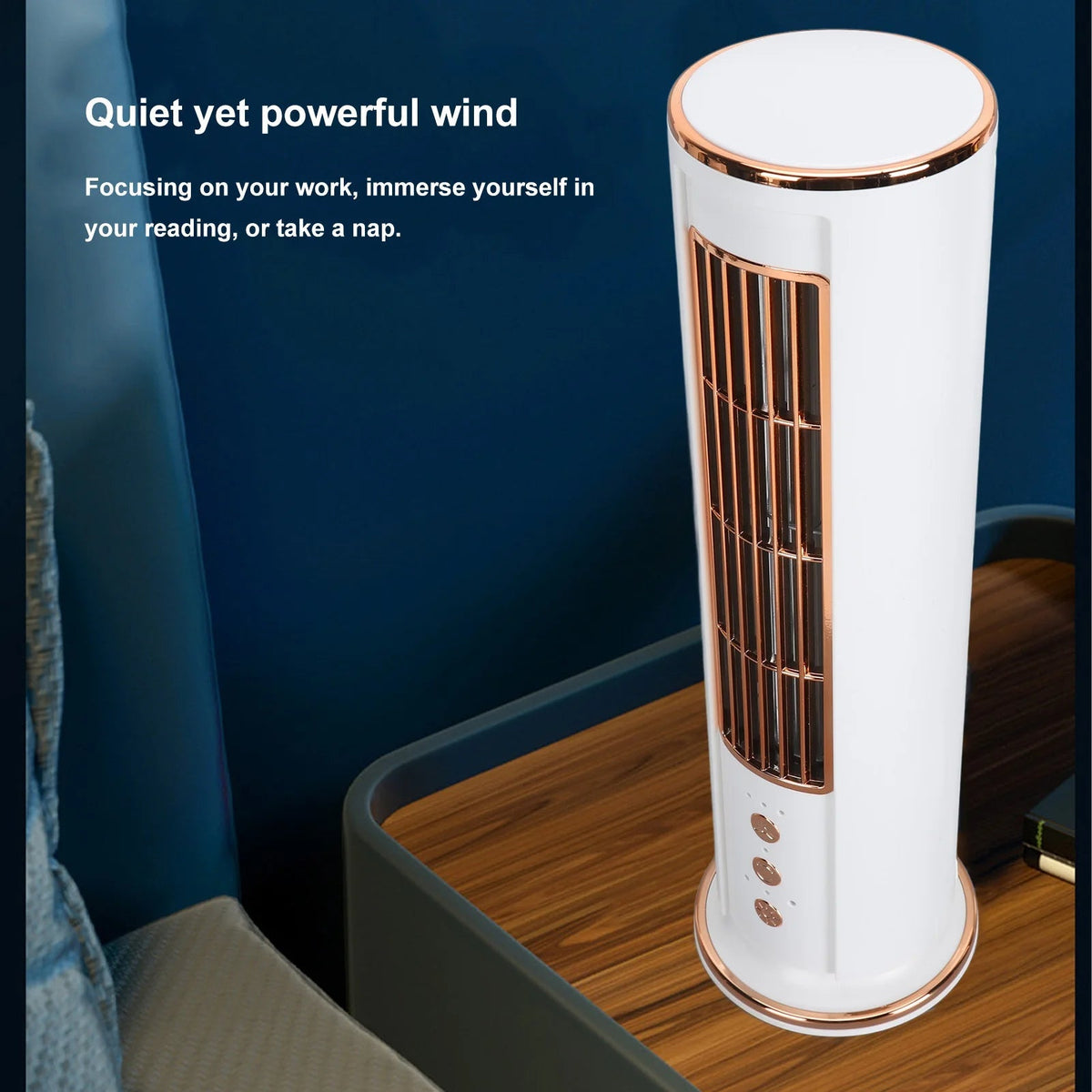 Desktop Ventilator met Afstandsbediening en Bladloos Ontwerp 2