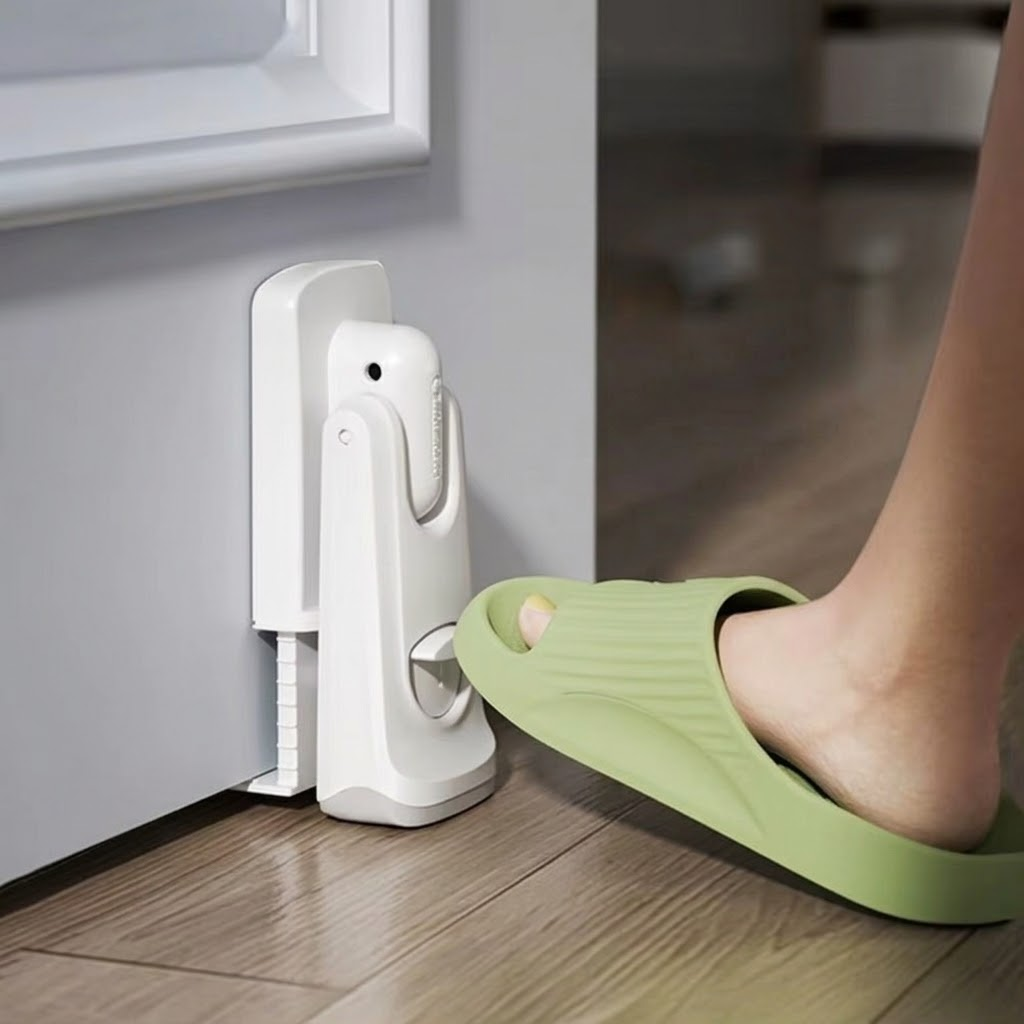 Deurstopper Binnen Voetbediend Antislip voor Handenvrij Gebruik 0
