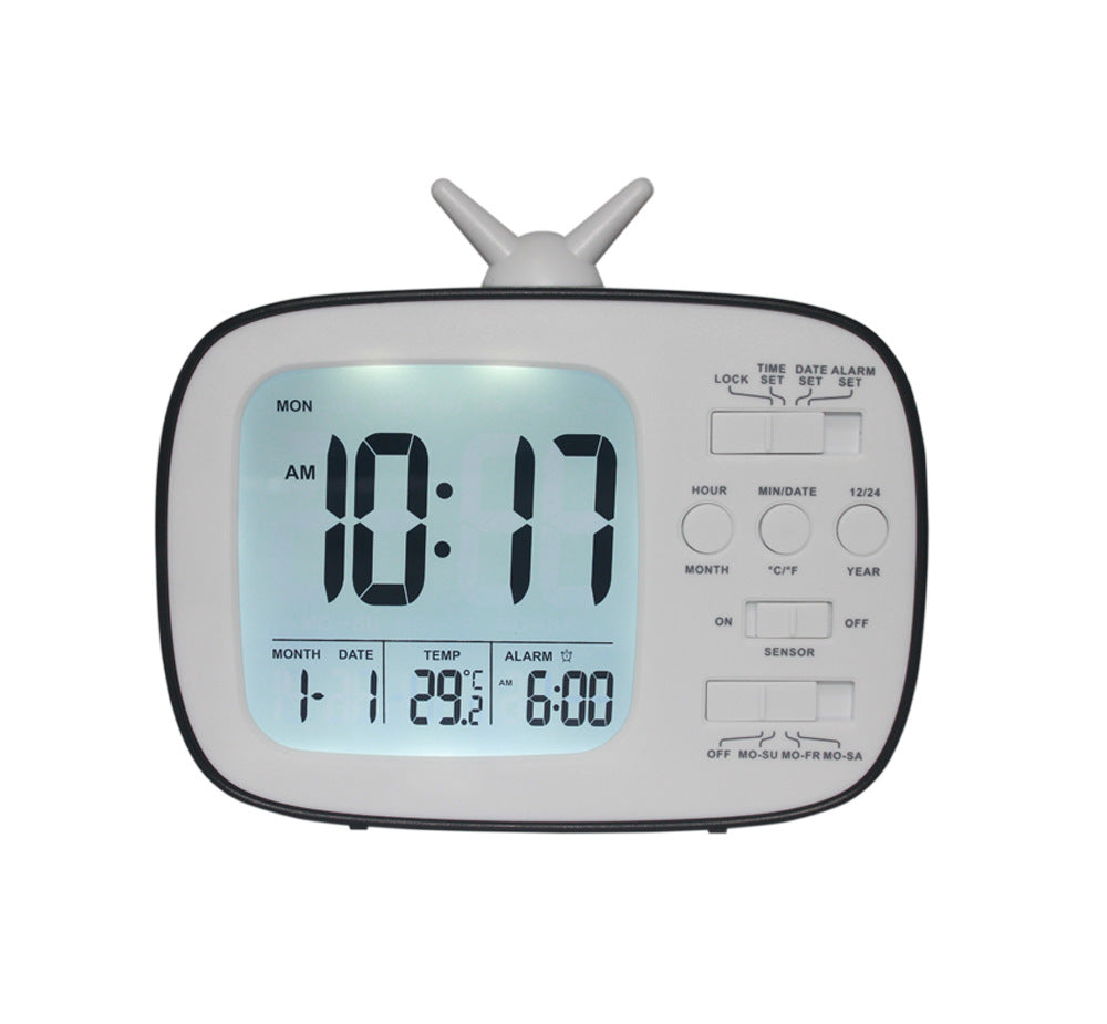 Digitale Thermometerklok Met Alarmfunctie Voor Dames en Heren 0