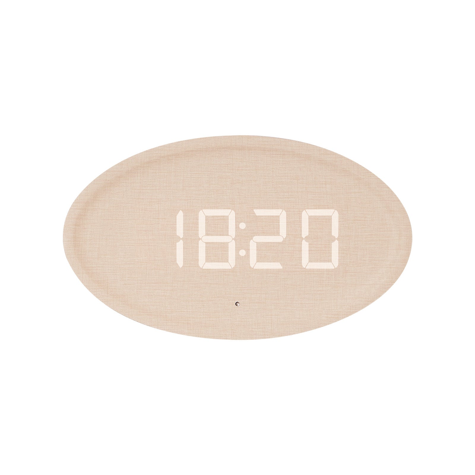 Digitale Wandklok Modern Minimalistisch Ovaal Design 5