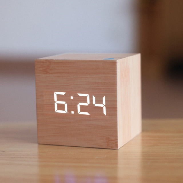 Digitale Wekker CubeGlow Met Multifunctioneel Display - Modern En Compact Design 3