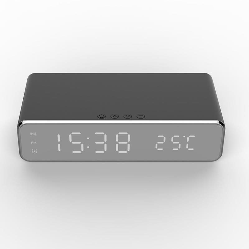 Digitale Wekker Met Draadloze Oplader Minimalistisch Design 6