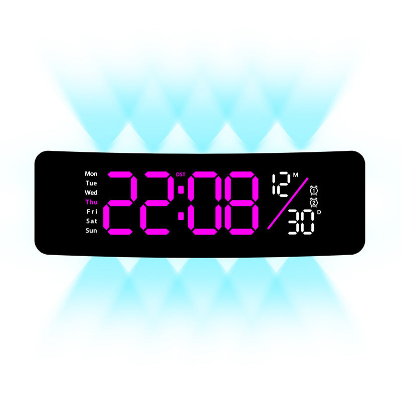 Digitale Wekker Met Weekdag- En Temperatuurweergave 8