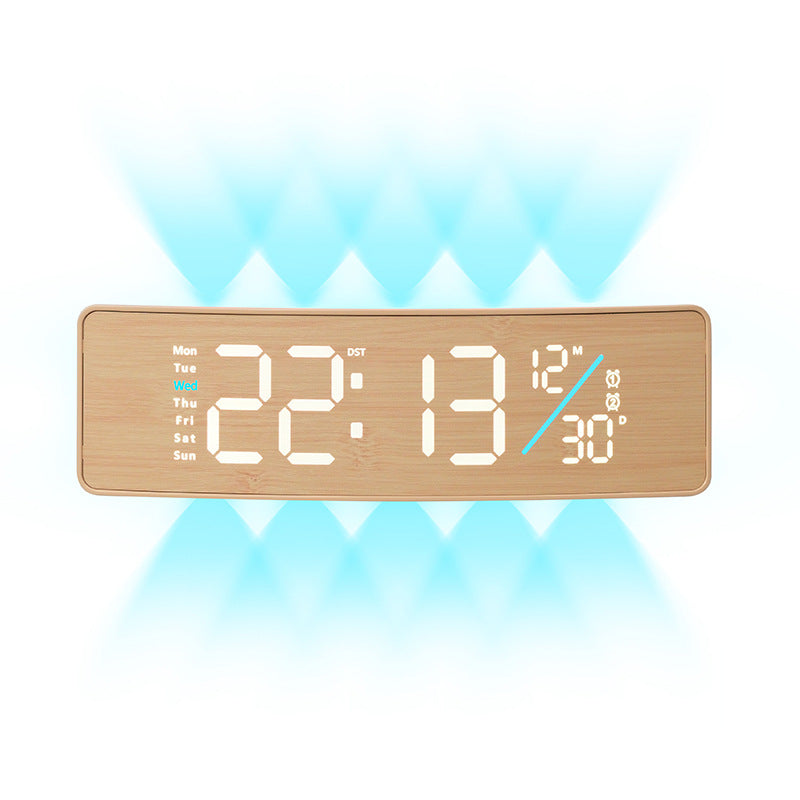 Digitale Wekker Met Weekdag- En Temperatuurweergave 9