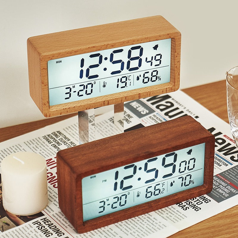 Digitale Wekker Modern Design Met LED Display 1