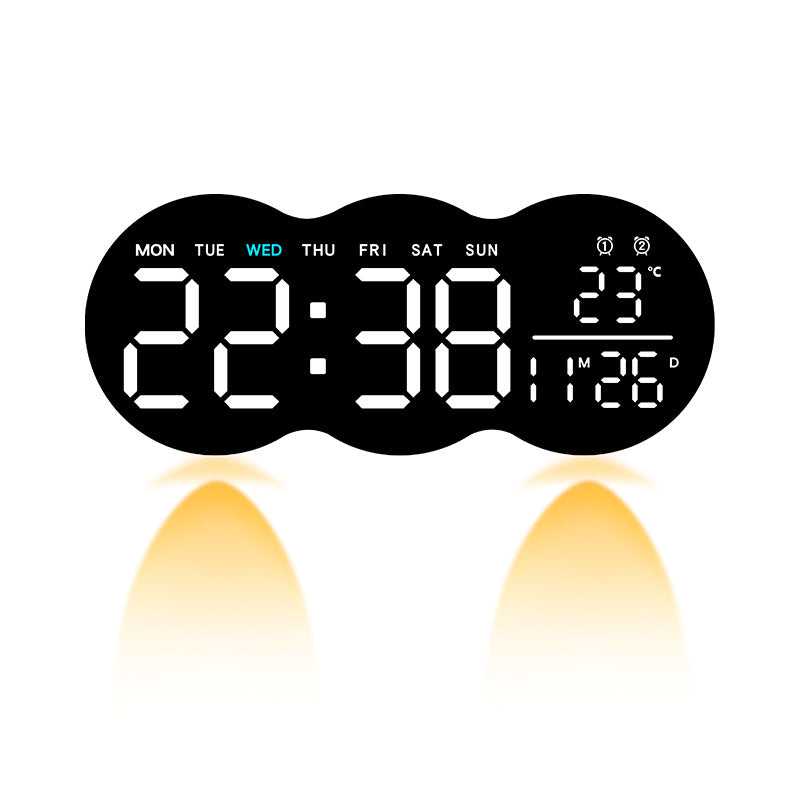 Digitale Wekker Multifunctioneel Modern Design Met Groot Display 7
