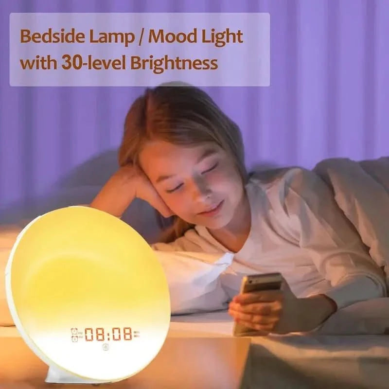 Digitale Wekker met Zonsopgangsimulatie en Natuurgeluiden 1