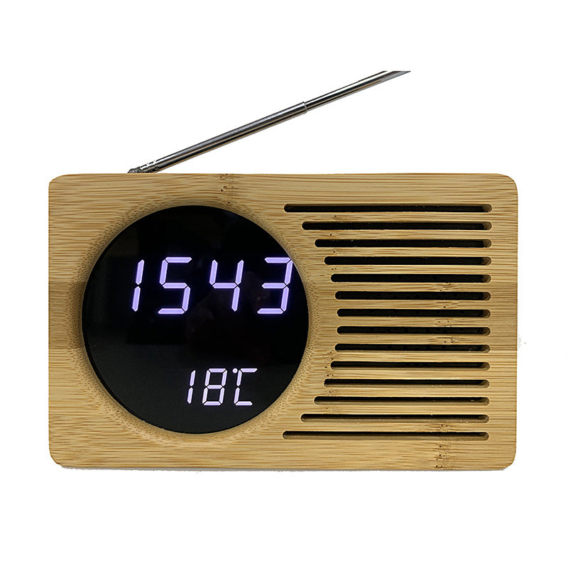 Digitale Wekkerradio met Temperatuurdisplay Modern Design 0