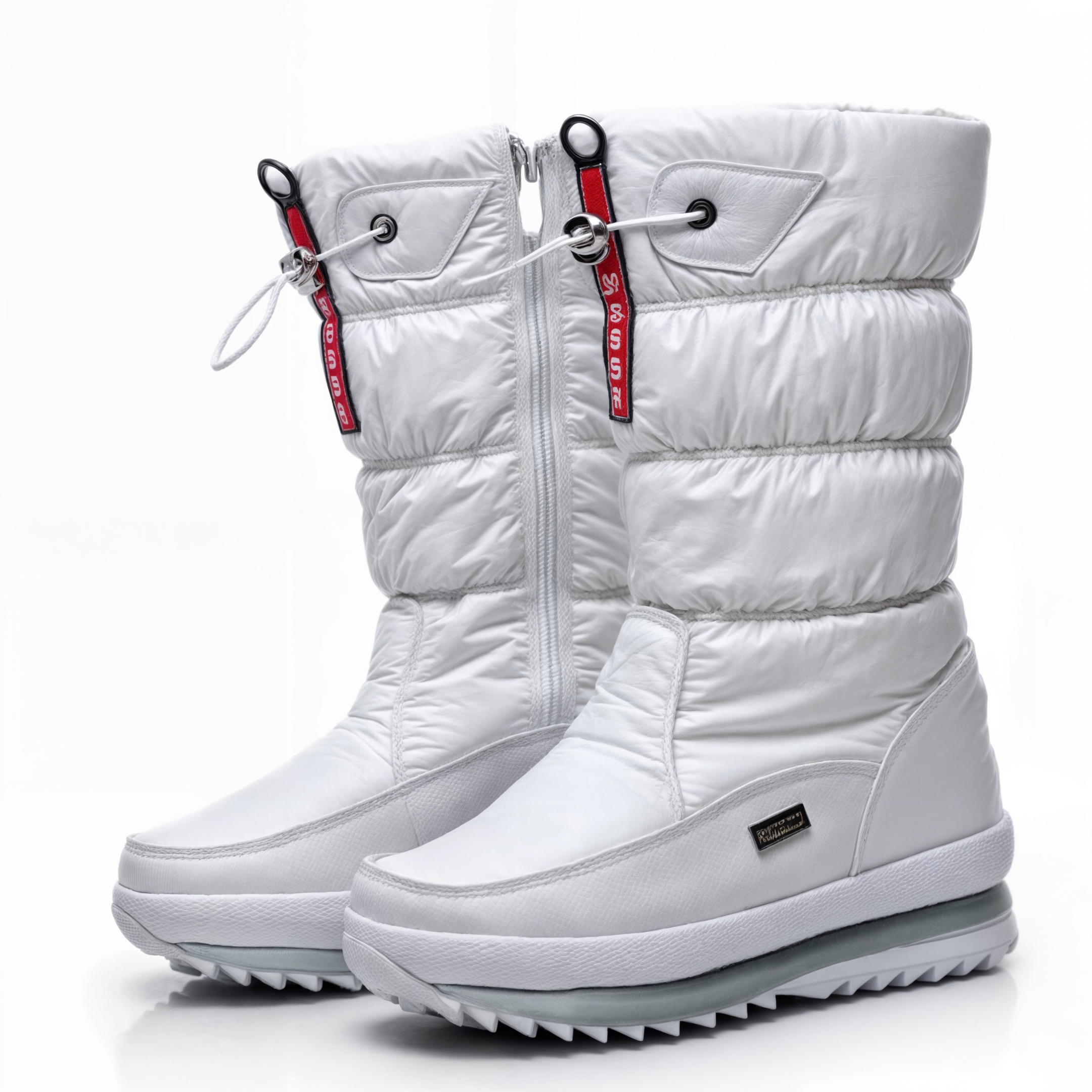 Dikke, pluche winterlaarzen voor dames 6