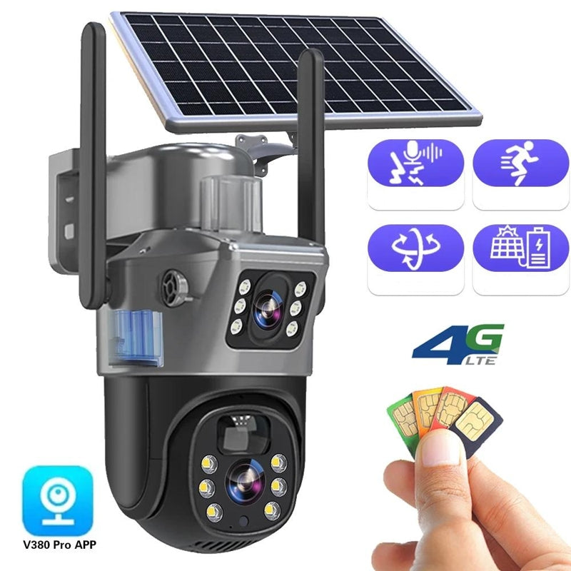 Draadloze Beveiligingscamera 4K met Zonnepaneel 1