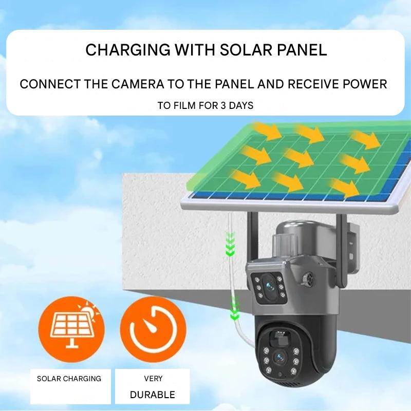 Draadloze Beveiligingscamera 4K met Zonnepaneel 6
