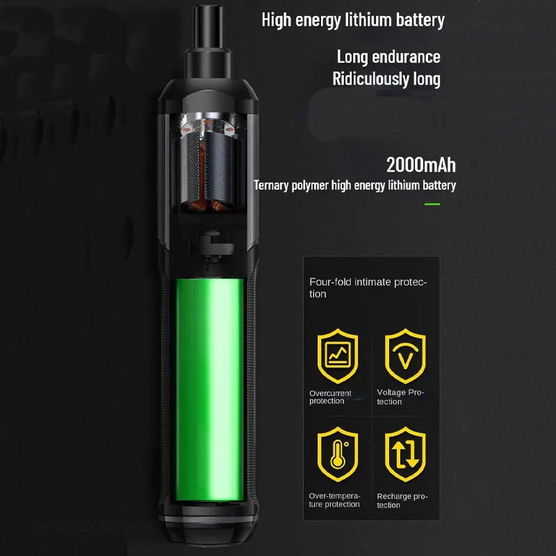 Draadloze Mini Schroevendraaierset Met Boorset Voor Thuisgebruik 1