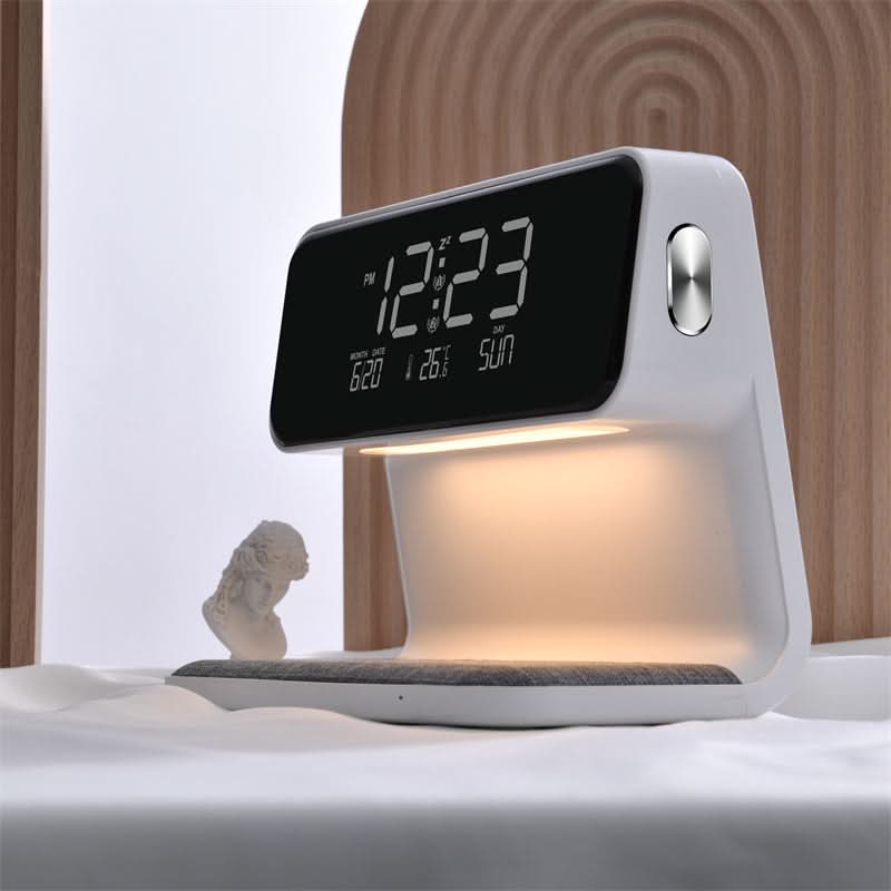 Draadloze Oplader LCD Wekker met Dimfunctie 7