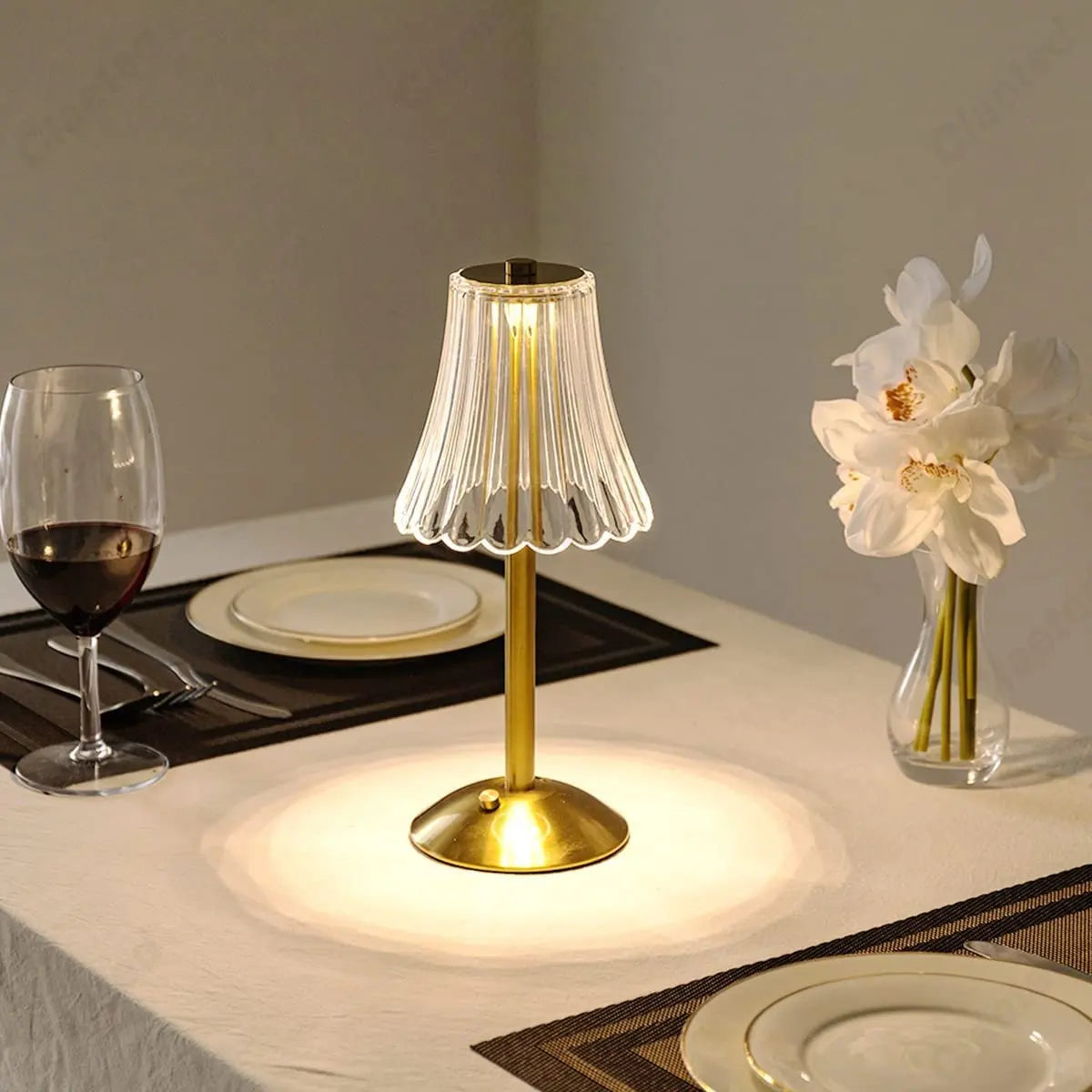 Draadloze Tafellamp Modern met Kristaldecor 4