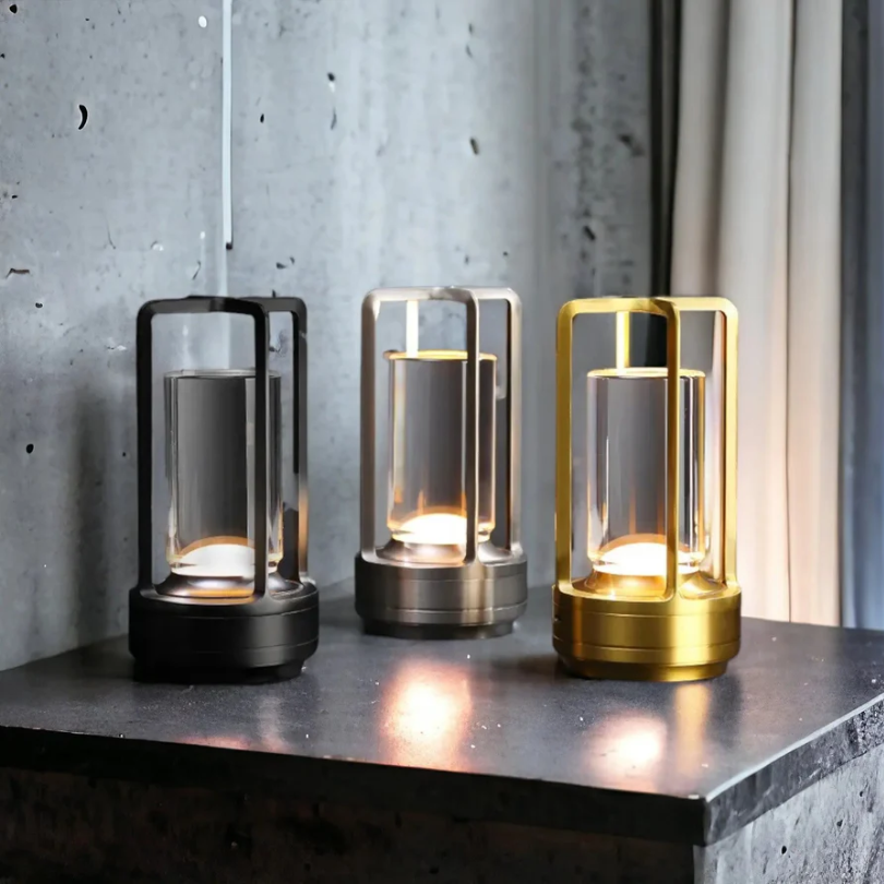 Draadloze Tafellamp Oplaadbaar Scandinavisch Design Met Touchsensor 2