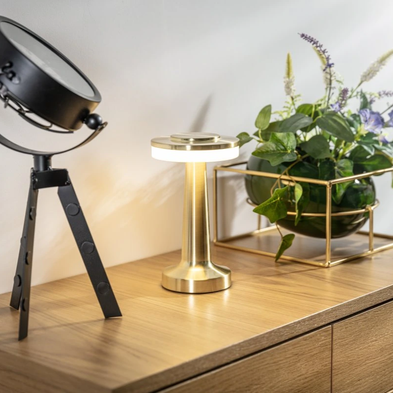 Draadloze Tafellamp Retro Stijl 3
