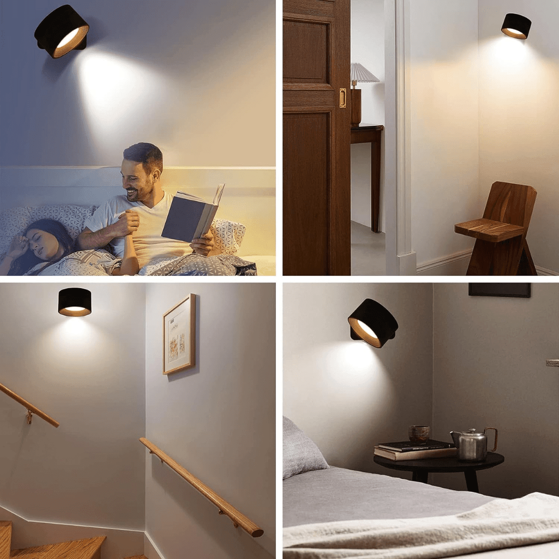 Draadloze Wandlamp 360° Verstelbaar 8