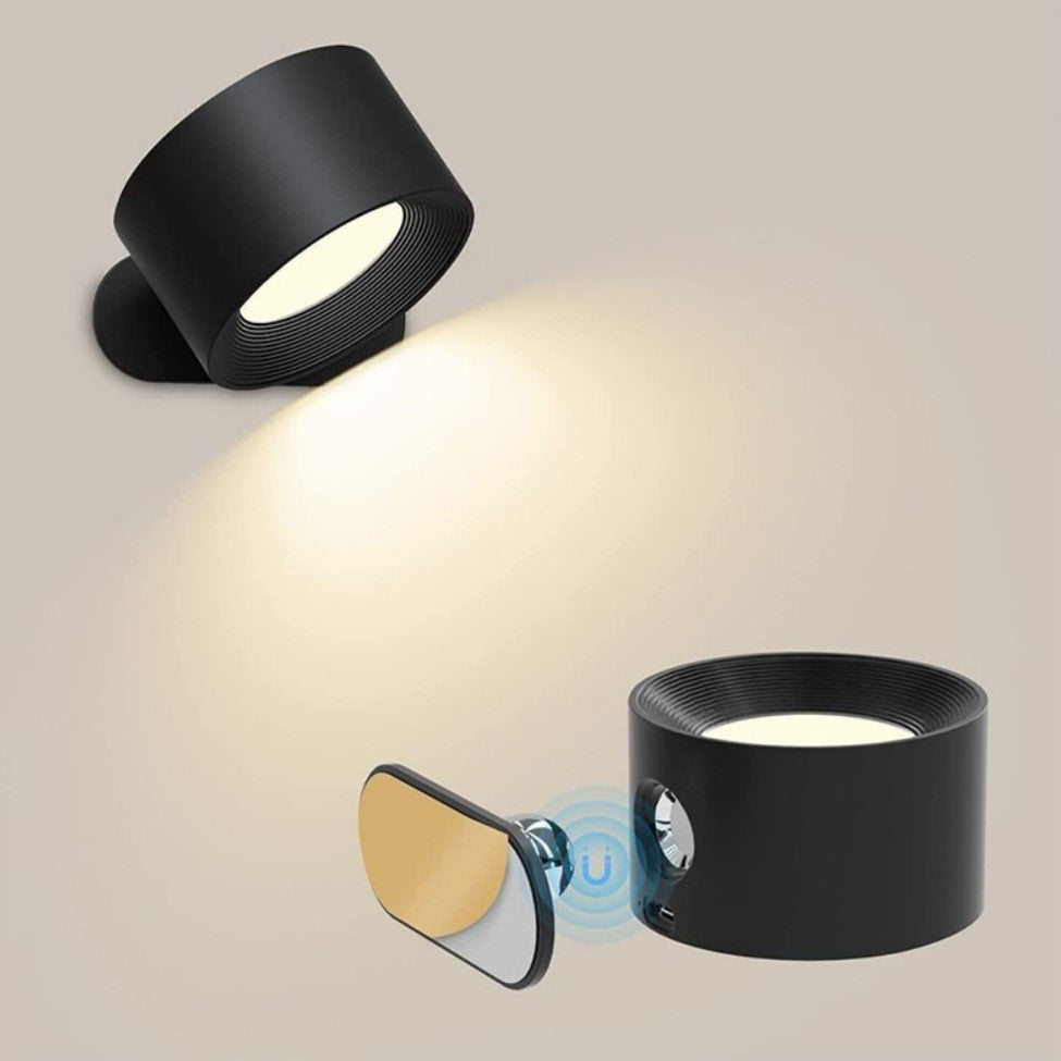 Draadloze Wandlamp FlexiGlow Dimbaar Met 360° Draaibaar Ontwerp 2