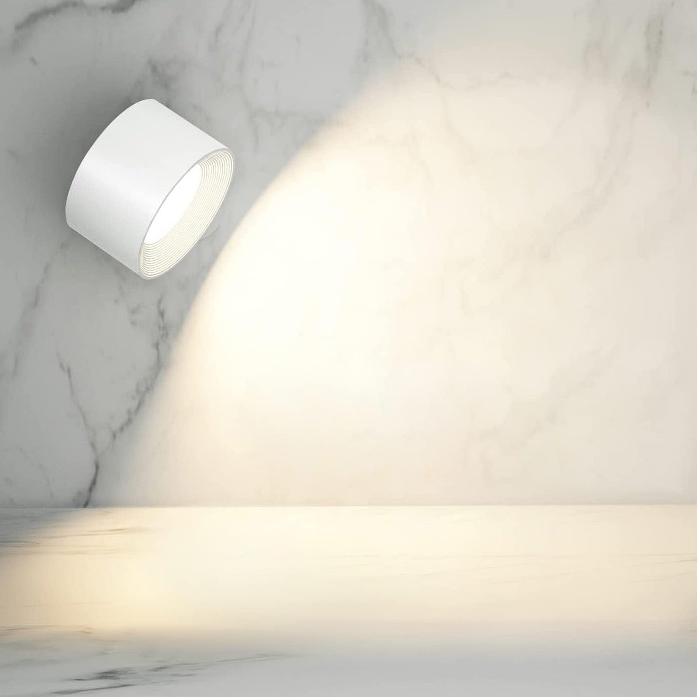 Draadloze Wandlamp FlexiGlow Dimbaar Met 360° Draaibaar Ontwerp 6